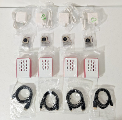 Raspberry Pi 5 parts Pi5 Cases COMBO SET case + power plug adapter fan heatsink