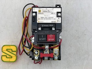 Square D 8536SCG3V08A Size 1 Starter w/ Start-Stop PB, 208V Coil (Used)