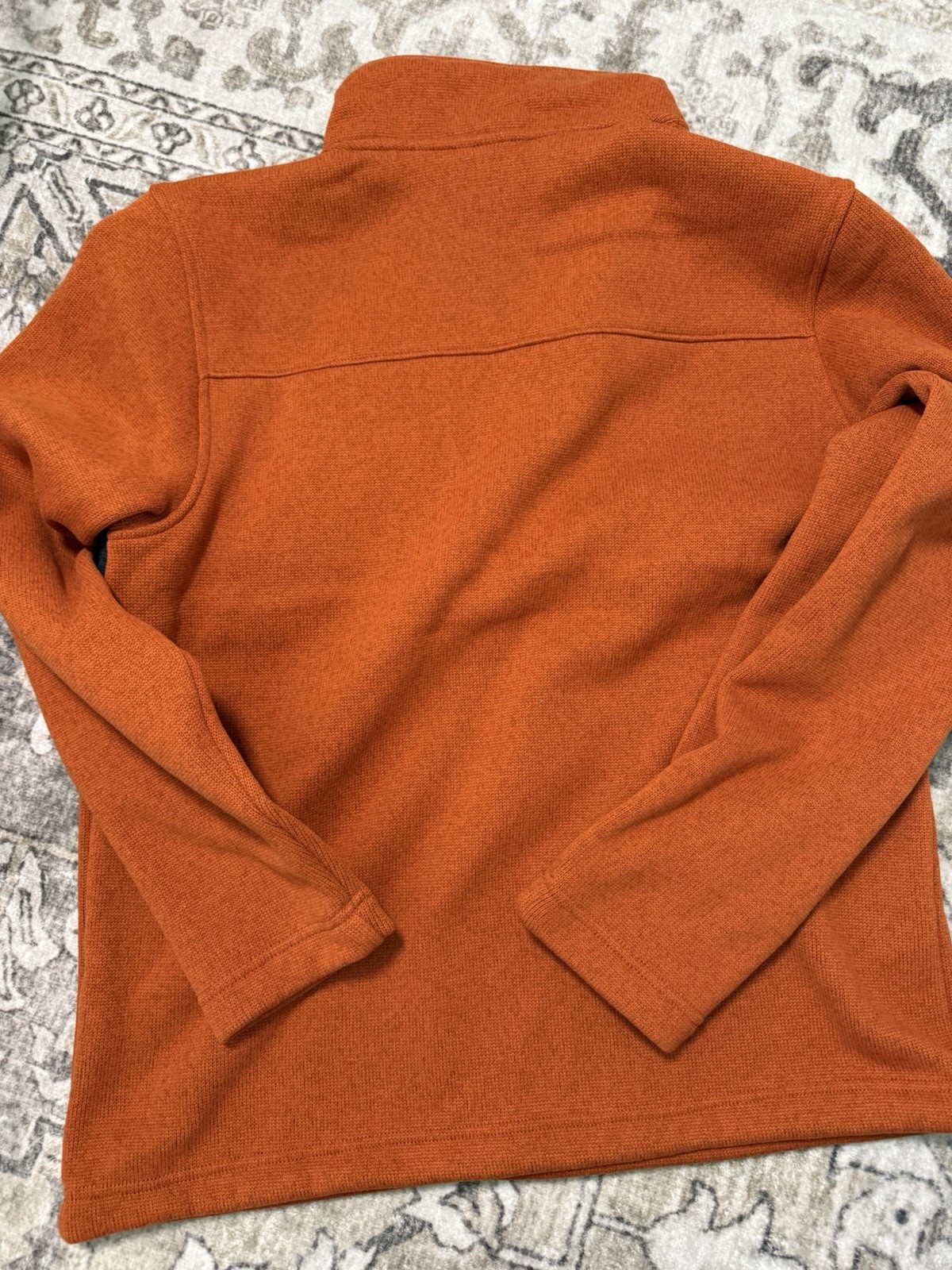 The North Face Gordon Lyons Fleece 1/4 Zip Mock Neck Sweater Earthen Copper S thumbnail 4