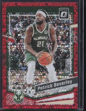 2023-24 Donruss Optic #168 Patrick Beverley Fast Break Red Holo #/75 Bucks