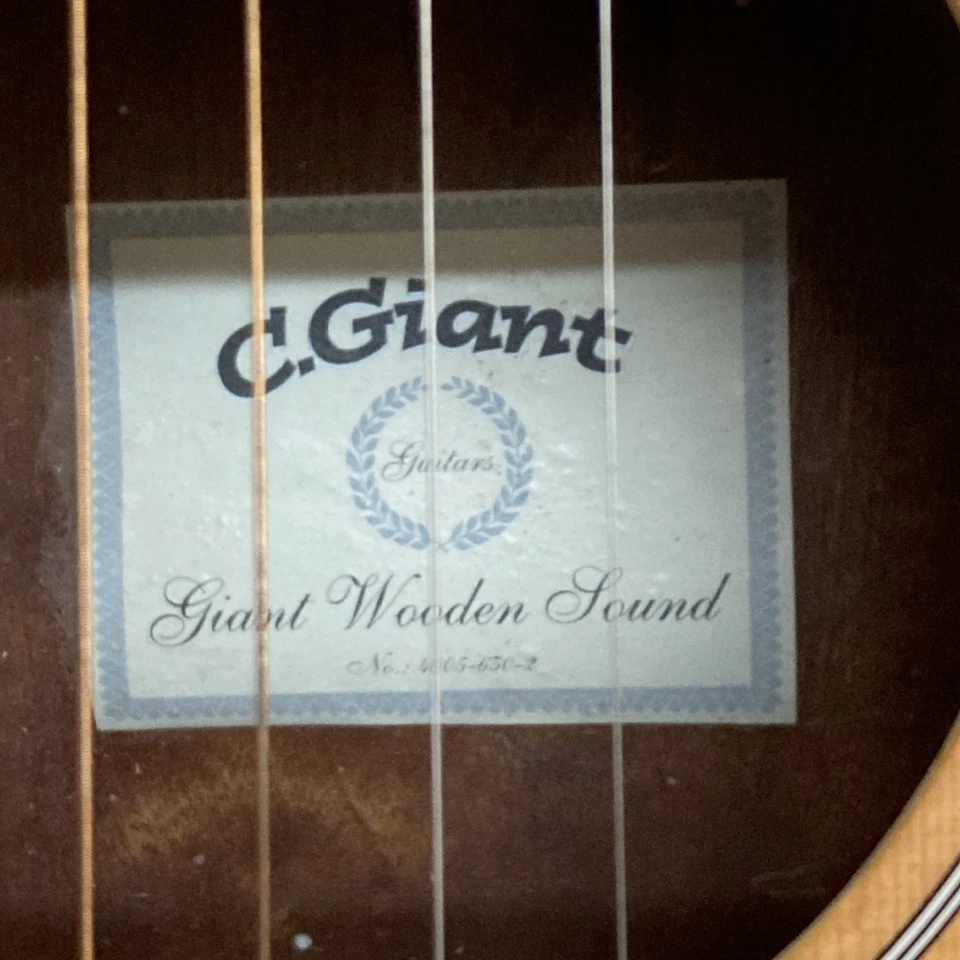 Akustische Gitarre C. Giant Wooden Sound No. 4005-650-2, sehr guter Zustand. - Bild 2 von 4