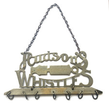 J Hudson's WHISTLE SHOP DISPLAY nickel plated Brass c 1930 very very rare!