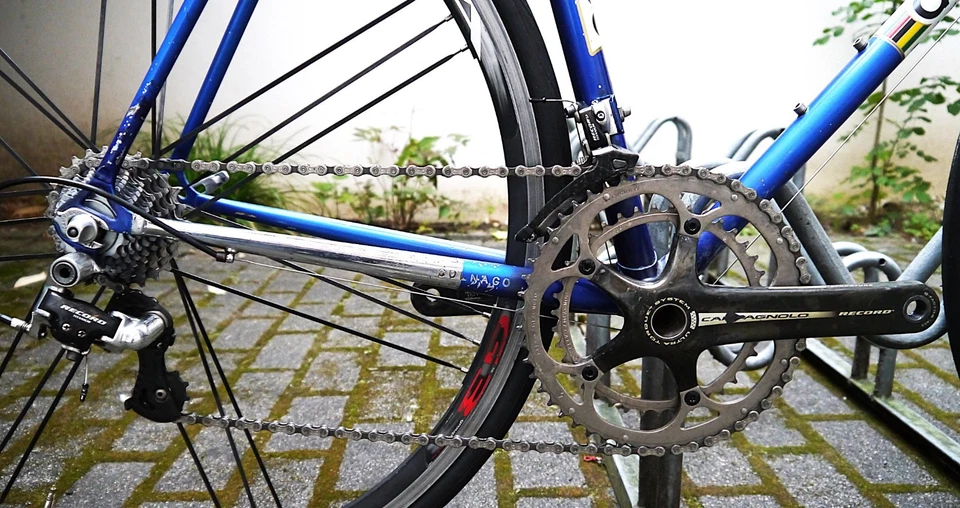 1983 Colnago Super Mexico Saronni 54cm Campagnolo Record Titanium 10/Zonda - Bild 3 von 4