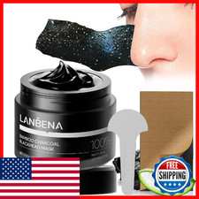 LANBENA 2.0 Bamboo Charcoal Blackhead Remover Mask  60 Nose Strips