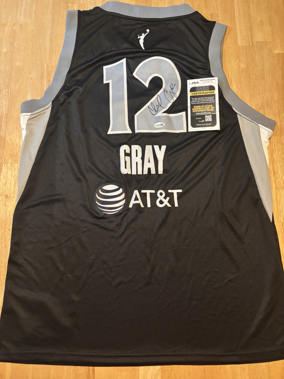 Chelsea Gray Autographed Signed Las Vegas Aces Jersey! JSA Coa 