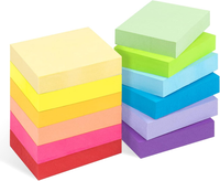 12 StüCk Farbige Haftnotizen - 50 X 38Mm Sticky Notes, Selbstklebende Haftnotizz
