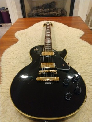 Epiphone 2015 Les Paul Custom Pro Ebony w/Gibson Padded Bag