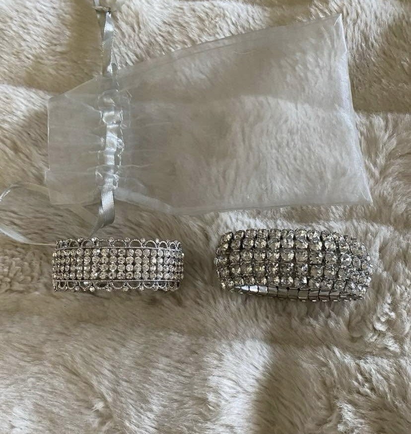 Two Beautiful Rhinestone Bracelets - image 6