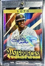 2022 Bowman's Best Masterpieces Juan Soto Signed AUTO /99 Padres Mets