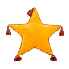 16 in. HGTV Home Collection Star Shape Pillow, Yellow