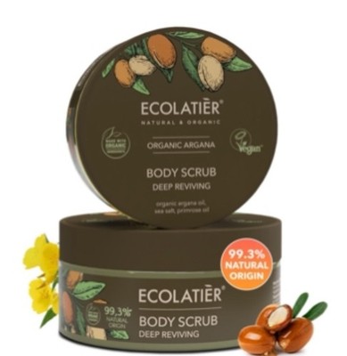 Body Scrub with Organic Argan Oil Deep Reviving Salt Exfoliating Body Scrub