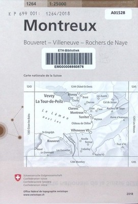 Montreux. Bouveret - Villeneuve - Rochers de Naye. Bundesamt für Landestopografi