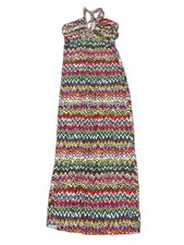 New Vintage T-Bags Los Angeles Chevron Maxi Dress Large 2000s