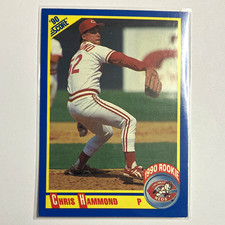 Score 1990 Chris Hammond #629 Rookie Base Set Cincinnati Reds MLB Baseball Card. rookie card picture
