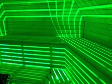 Saunalicht LED Saunaleuchte Unterbankleuchte Farblicht Leuten Set  NEU 3 m
