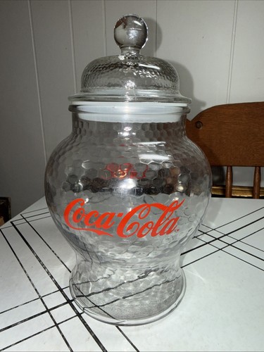 Vintage Inspired Coca-Cola Vintage Apothecary Glass Cookie Keeper Jar #2