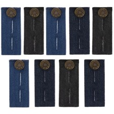 9 Pieces Waistband Extender with Metal Button Adjustable Waist Extenders for Pan