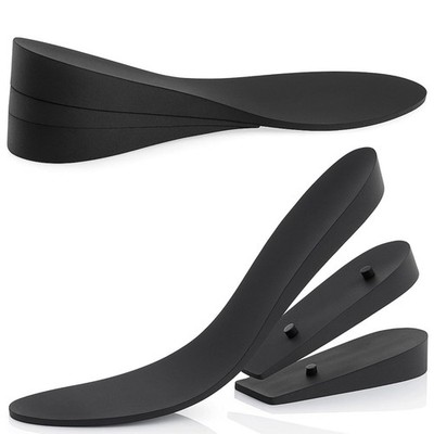 Height Increase Insoles for Mens Shoes (1 to 3'' Boost) Adjustable 3 Layer Hei...