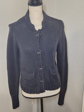Women's Navy Blue Knit Sweater/Jacket