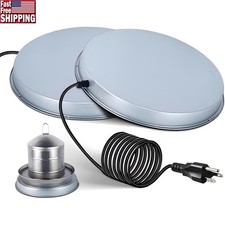 Heated Chicken Waterer W/ Thermostatic Control Winter Use Energy Efficient