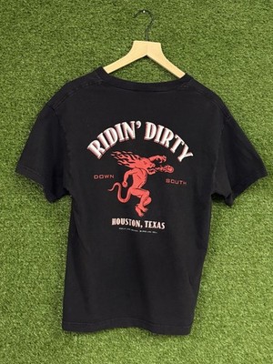 Ridin Dirty Houston Texas Fire Ball Liquor Hell Black Medium