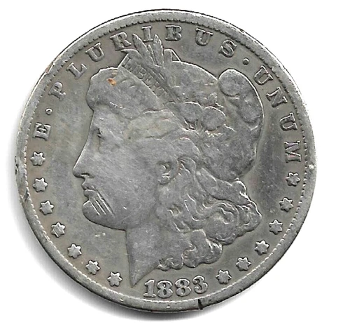 1883-CC Morgan Dollar : Fine Detaills