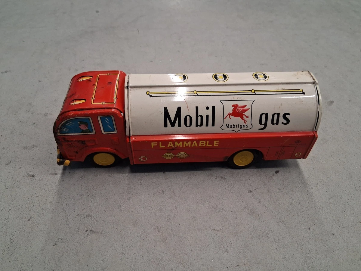 Mobil Gas Toy Truck In Vintage & Antique Tin Toy Vehicles | eBay