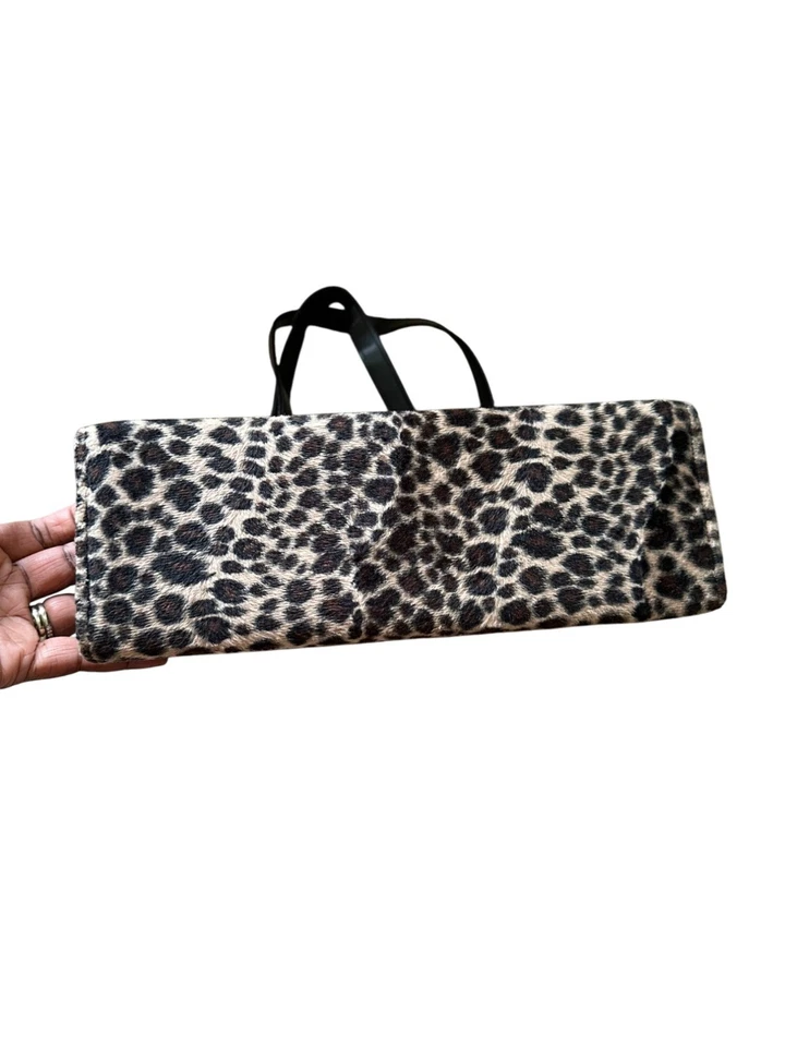 Bolso de Mano Kate Spade Vintage Estampado Animal Difuso Rojo Interior Cierre con Solapa LEER Foto 3 de 4