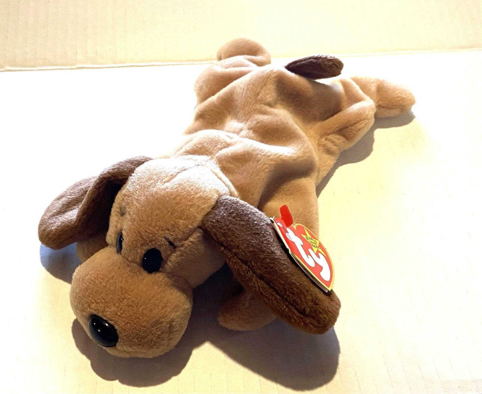 TY Beanie Baby Retired-“Bones” The Dog-MWMT Birthday-1/18/1994