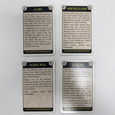 Warhammer Quest White Dwarf 4 Event Karten Alarm *OOP*