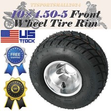 10x4.50-5 5" Front Wheel Tire Rim For Go Kart Karting ATV Drift Trike 4 Wheelers