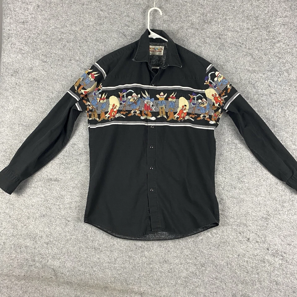 Looney Tunes Shirt Mens M Bugs Bunny Daffy Duck Tasmanian Road Runner Yosemite - Image 2 of 4