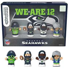 Fisher-Price Little People 4-Pack Seattle Seahawks NFL Figures Collector Set
