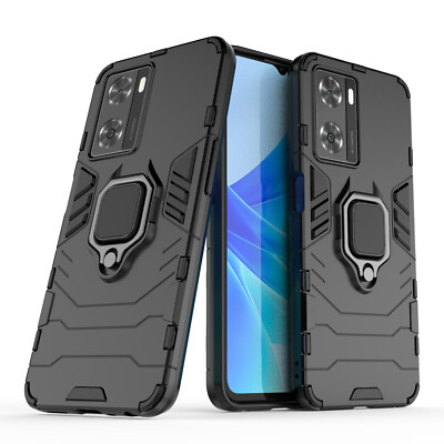 Custodia TPU+PC Sottile Con Anello Per OPPO ACE2, A12, REALME, A73, A53, V5 E Molti Altri Modelli - Foto 3