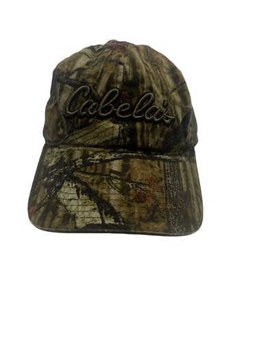 Cabela’s Embroidered Logo Green Camo OSFM Adjustable Strapback Hat