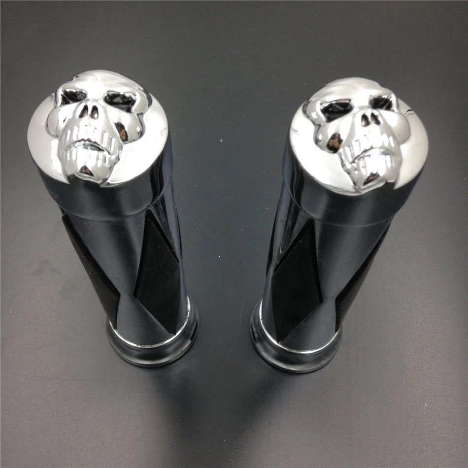 7/8" Skull Diamon Grip for  Kawasaki Ninja 250 250R 500 500R 600R 600RX - Image 4 of 4