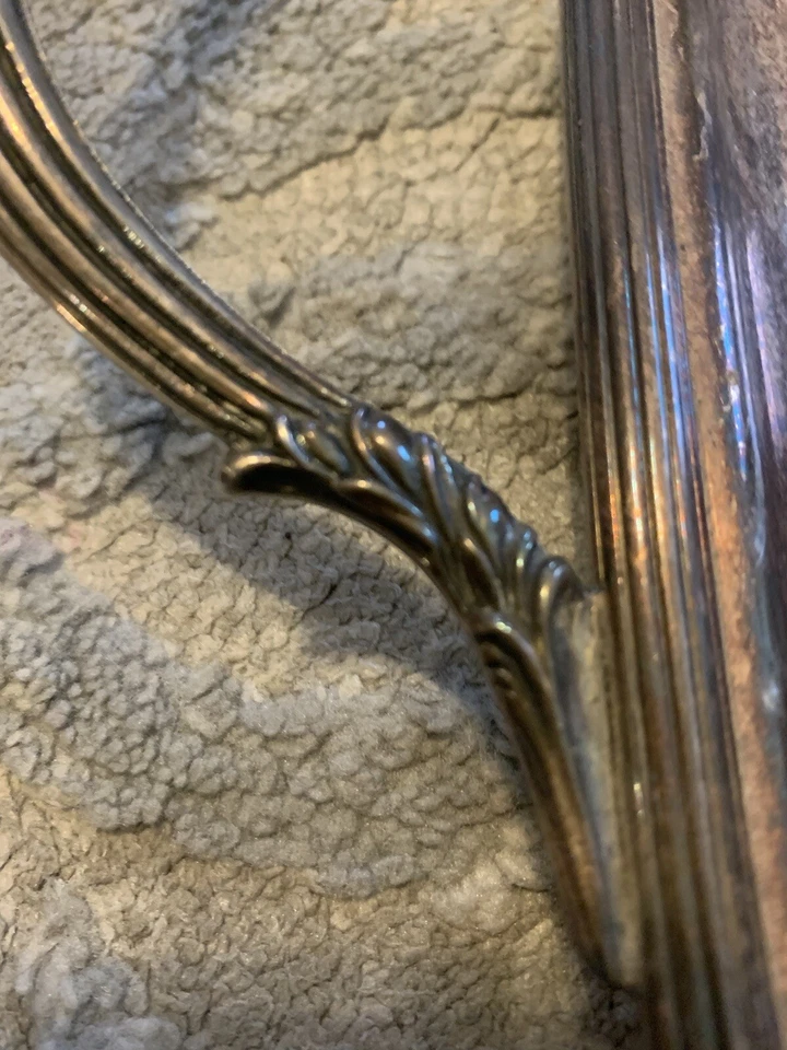 ANTIGA PLACA OVAL DE PRATA BARKER-ELLIS vintage BANDEJA MARCA MENORÁ - Imagem 4 de 4