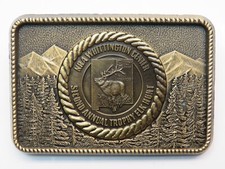 NRA Whittington Center second annual elk hunt Belt Buckle - Vintage