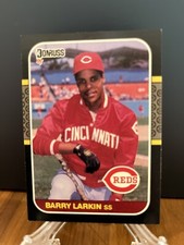 Barry Larkin 1987 Donruss Rookie Card #492 Reds