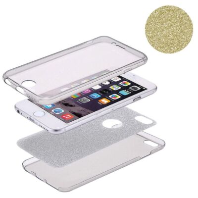 Full TPU Case für Samsung Galaxy Note 8 Schutz Hülle Handy Glitzer Cover Gold