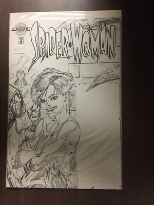 Spider-Woman #1 Authentix Sketch Cover Variant DF Dyanmic Forces w/COA NM