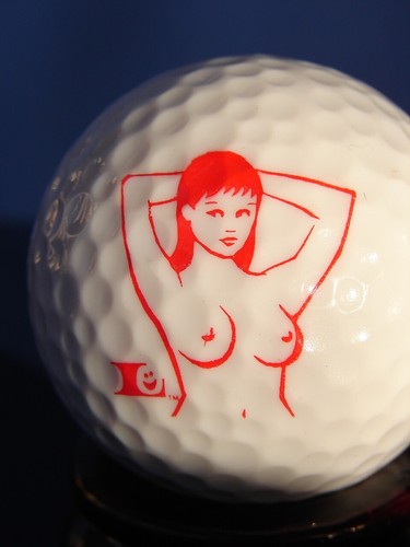 Adult Naughty Novelty Pinup Golf Ball Gag Gifts Cartoon Breasts Tits Boobs - Picture 9 of 10