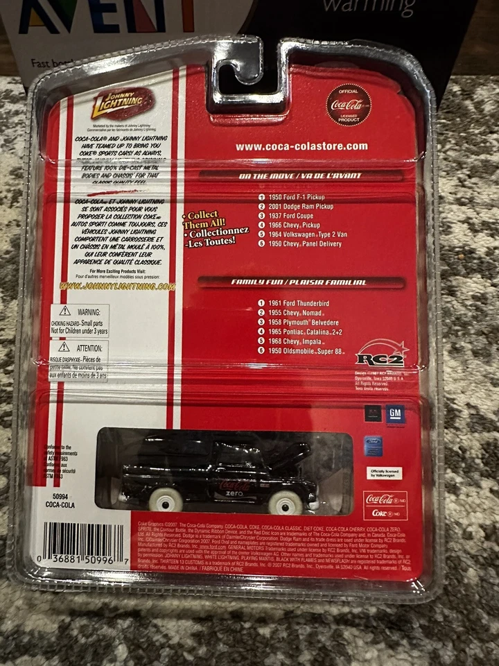 2007 Johnny White Lightning Coca-Cola 66 Chevy Pickup Chase R3 #4 - Image 2 of 2