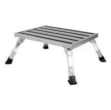Heavy Duty Adjustable Folding Step Platform Stool Camper Trailer Car Truck Rv Tv