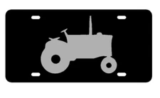 Tractor Engraved Car Tag Aluminum Metal Vanity Front License Plate Thick .063