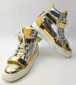 silver giuseppe zanotti sneakers