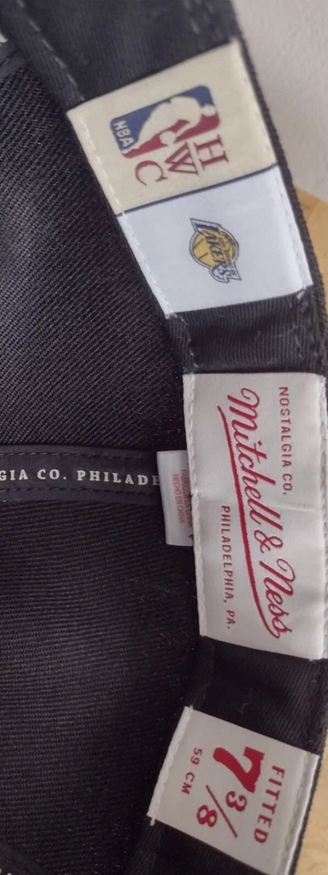 Boné de lã Lebron James Lakers Kobe Bryant LA Mitchell Ness 2 tons chapéu HWC 7 3/8 EUA - Imagem 4 de 4