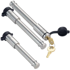 61801-D | Stainless Steel Hitch Lock For Curt Mfg. - Adj. Channel Mount - (2....
