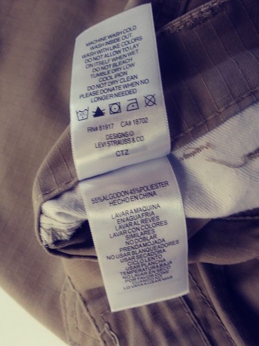 Levi's Tan Beige Khaki Jean Shorts Boy's Size 16 Reg - Picture 8 of 10