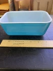 Vintage Pyrex 0502 Turquoise Blue Rectangular Dish